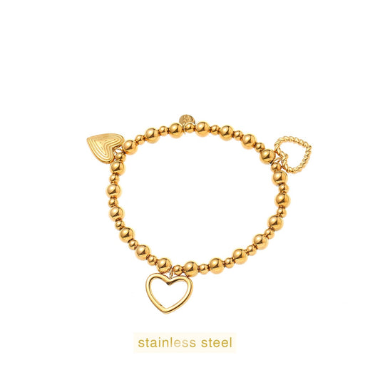 B61278-2 armband met 3 harten
