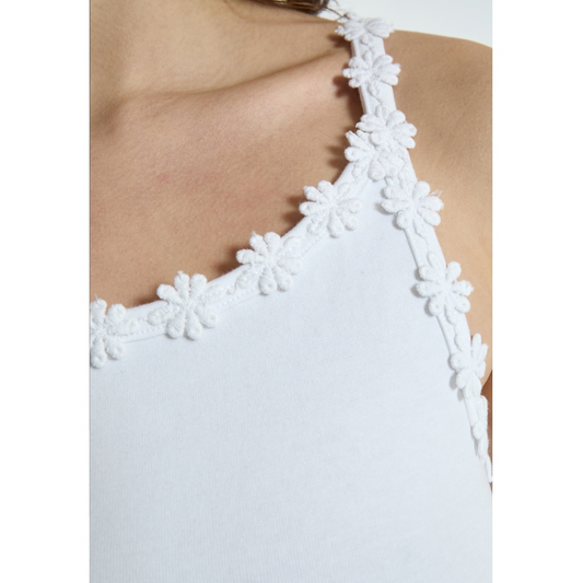 PCAlice GOTS Strap Top white