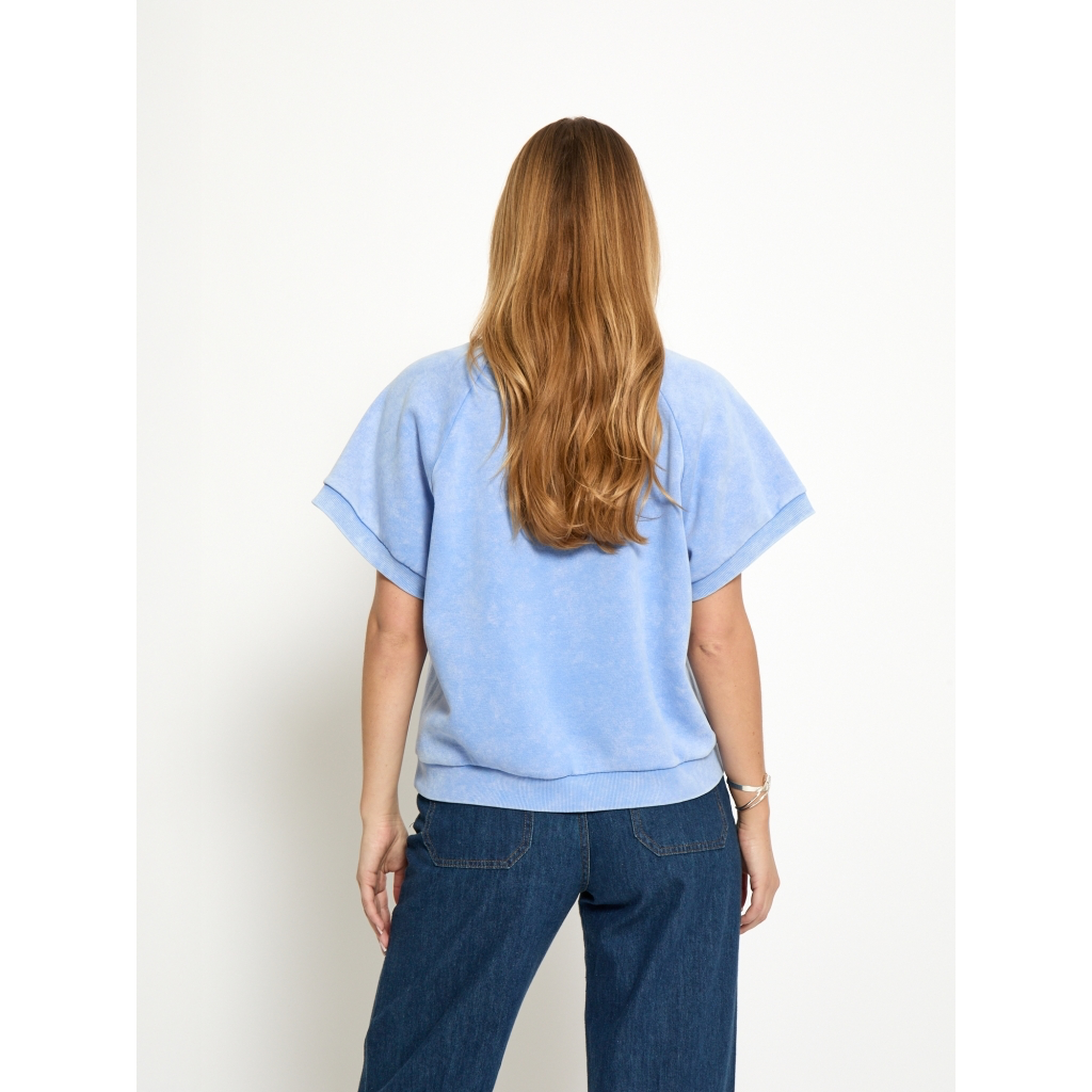 PCNicia Oversized Top cornflower blue