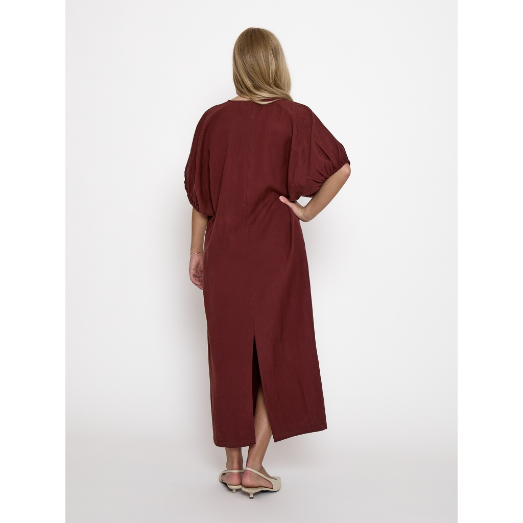 PC Rebecca Dress maroon red