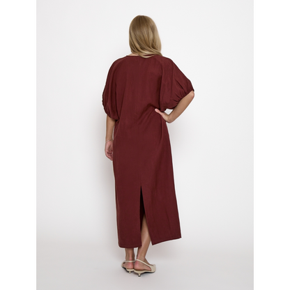 PC Rebecca Dress maroon red
