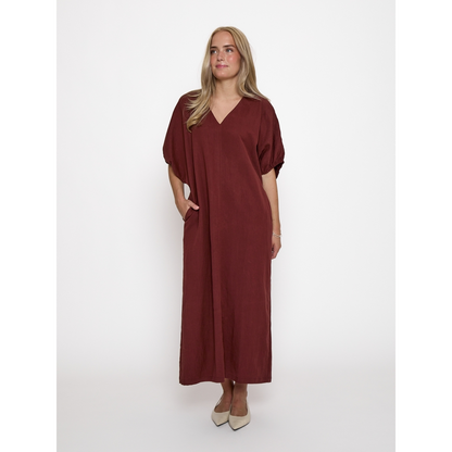 PC Rebecca Dress maroon red