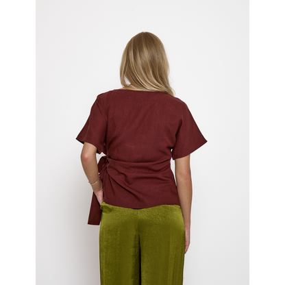 PCRebecca Blouse maroon red