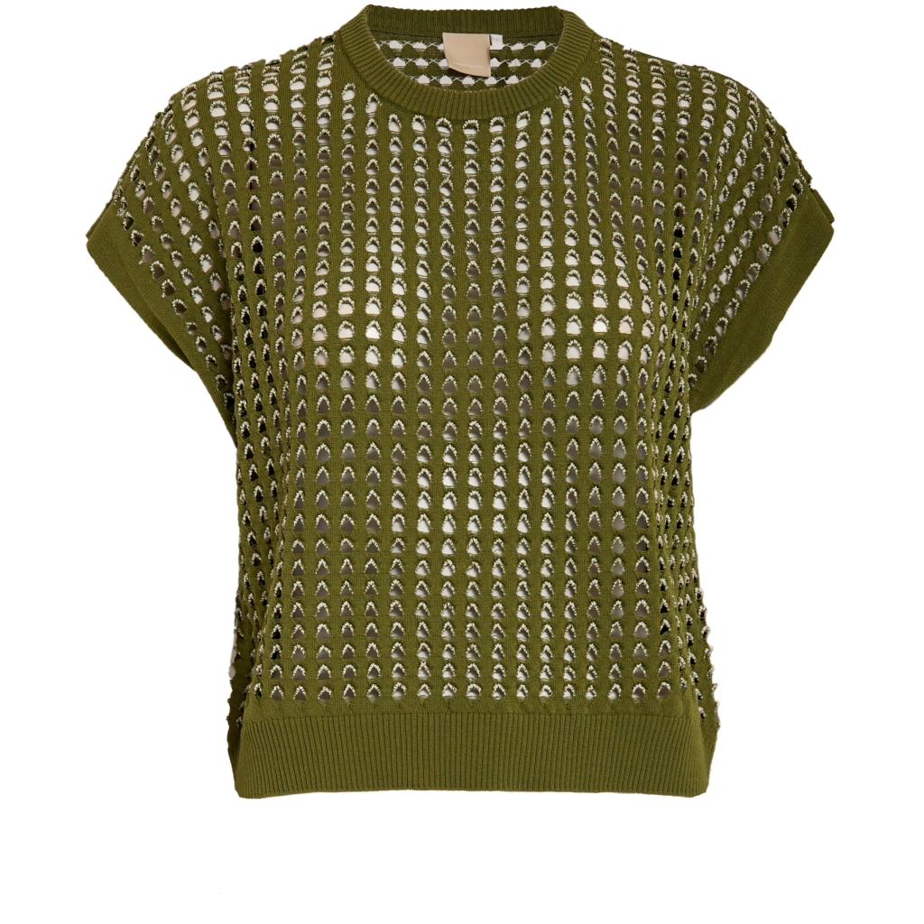 PCRaina GRS Knit Vest calla green