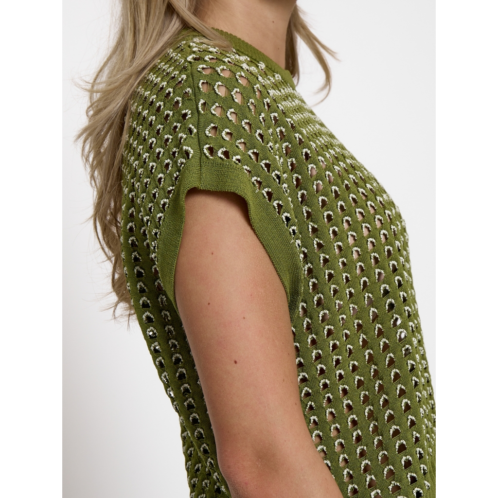PCRaina GRS Knit Vest calla green