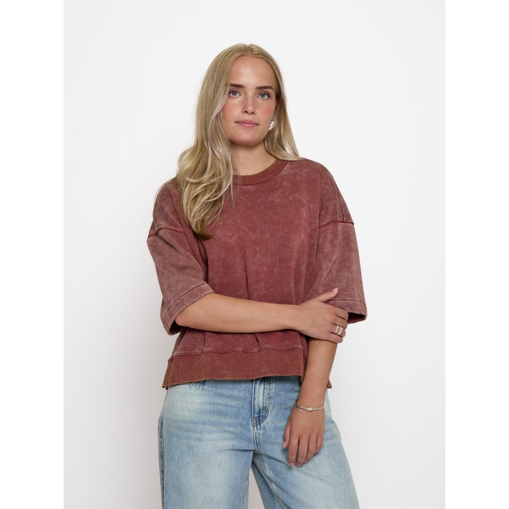 PCRaquel Sweatshirt maroon red