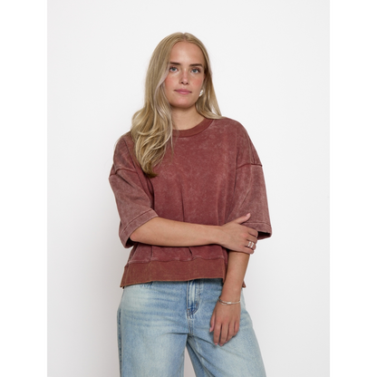 PCRaquel Sweatshirt maroon red