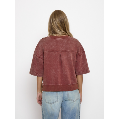 PCRaquel Sweatshirt maroon red