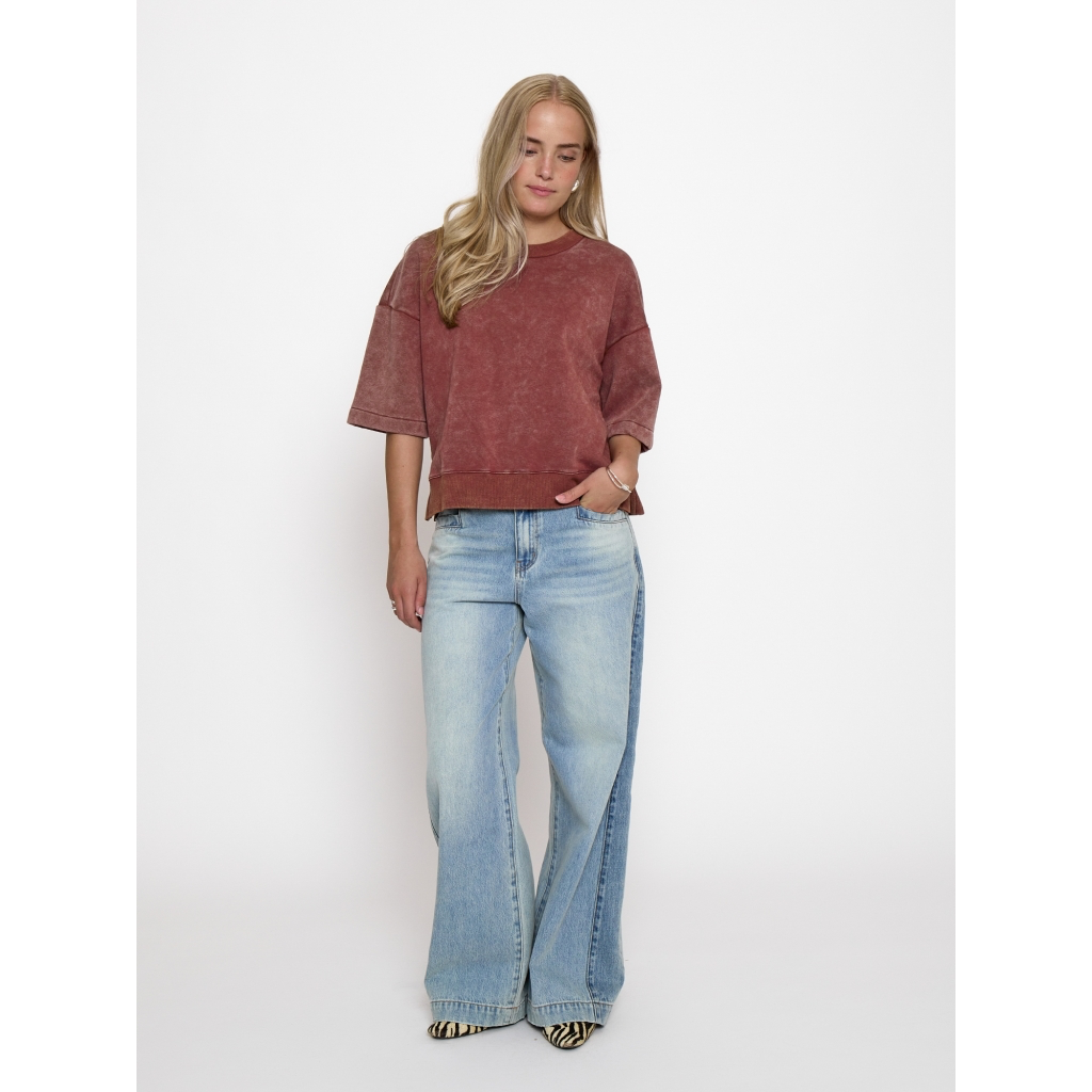 PCRaquel Sweatshirt maroon red