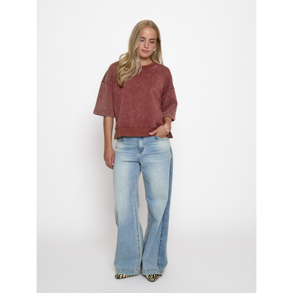 PCRaquel Sweatshirt maroon red
