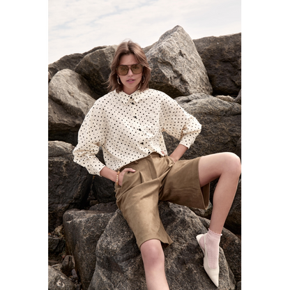 PCRaula Shirt whitecap grey print