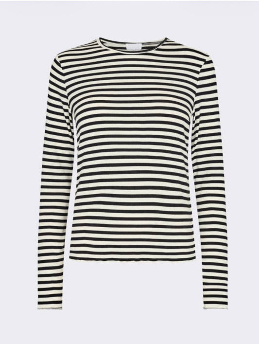 TSP Striped Long Sleeve Top ecru/pine green 51931