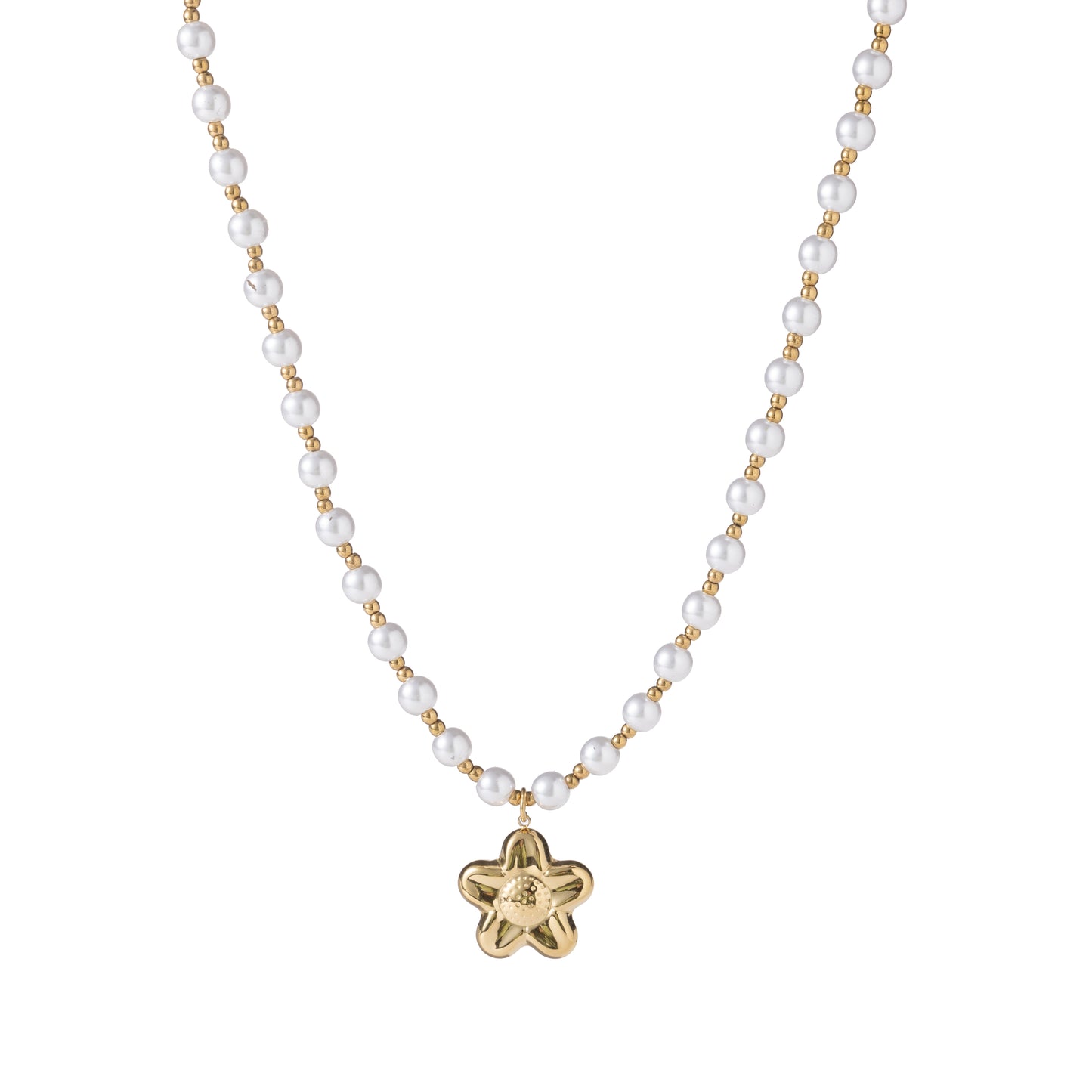 Ketting Pearly Flower N5220-2