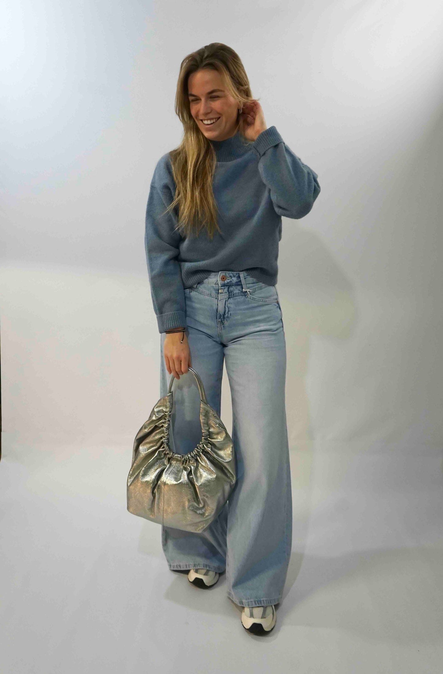 Paulina Knit Trui Smoke Blue