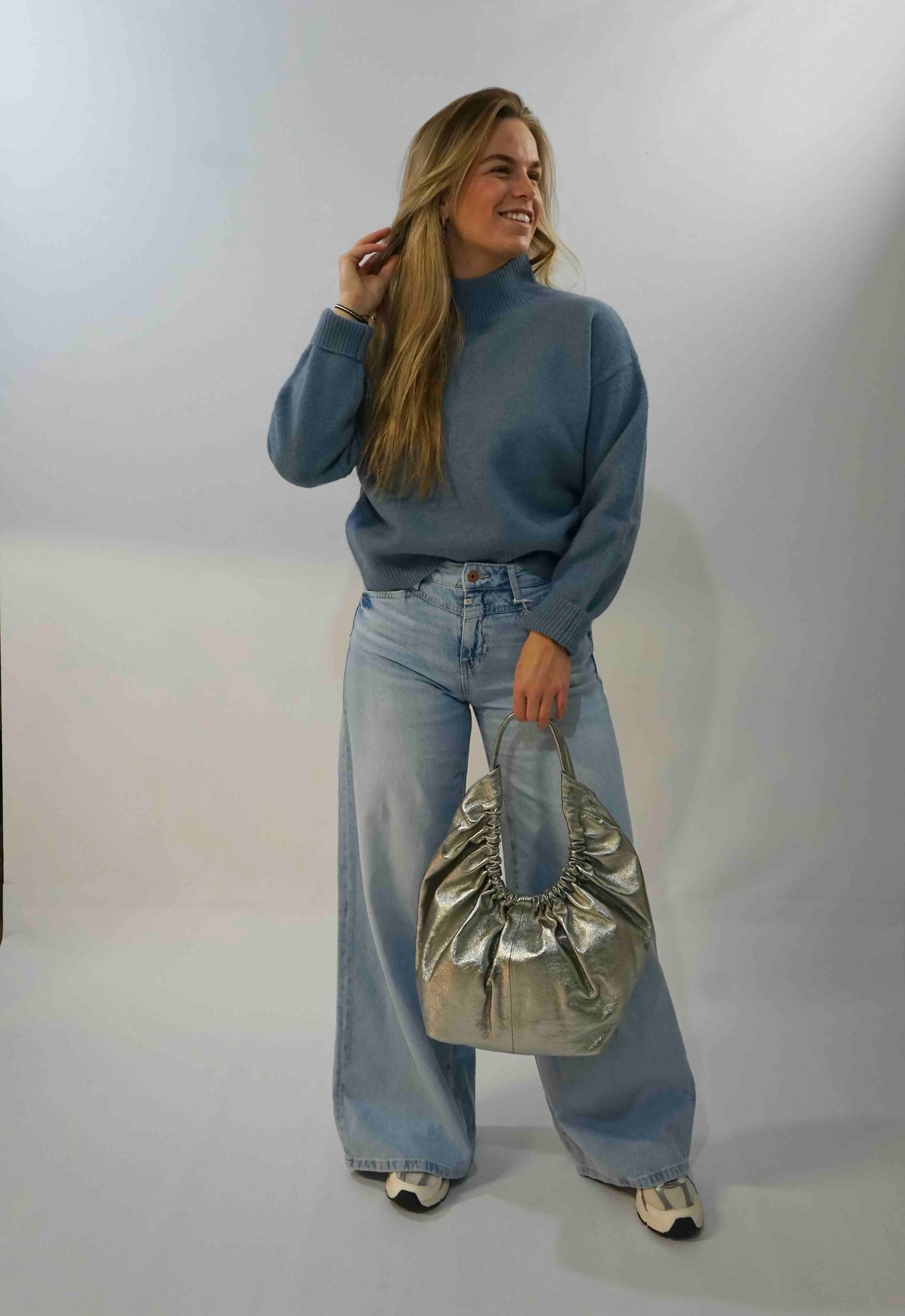 Paulina Knit Trui Smoke Blue