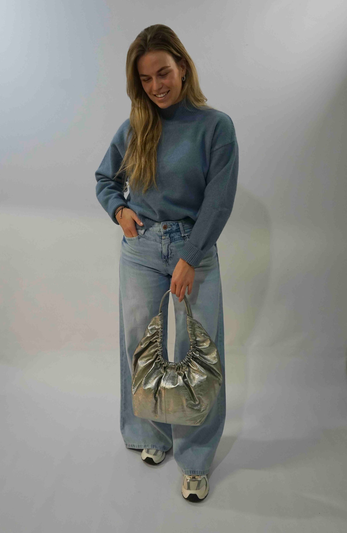Paulina Knit Trui Smoke Blue