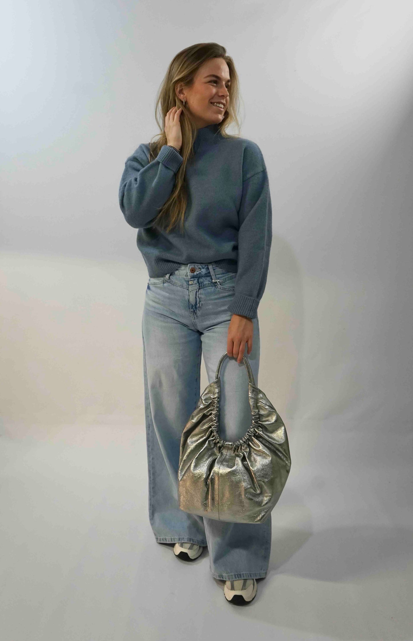Paulina Knit Trui Smoke Blue