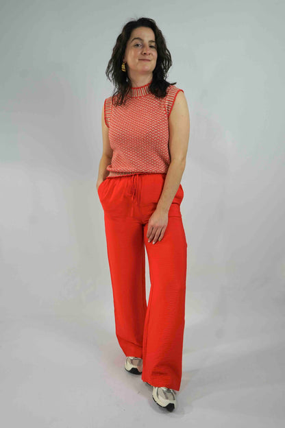 Spencer top Pilla Flame Scarlet/ Oatmeal