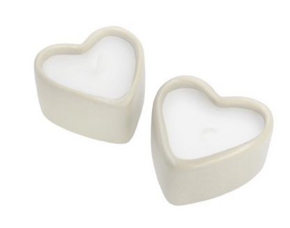Leeff Heart Candles Hanne set of 2