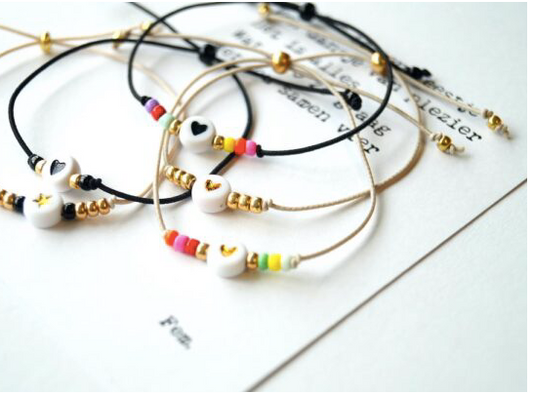 Papierpleziertjes kaart met armband
