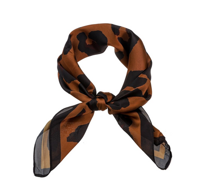 Day&Eve Leopard Scarf - brown + Toffee