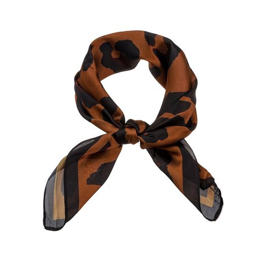 Day&Eve Leopard Scarf - brown + Toffee
