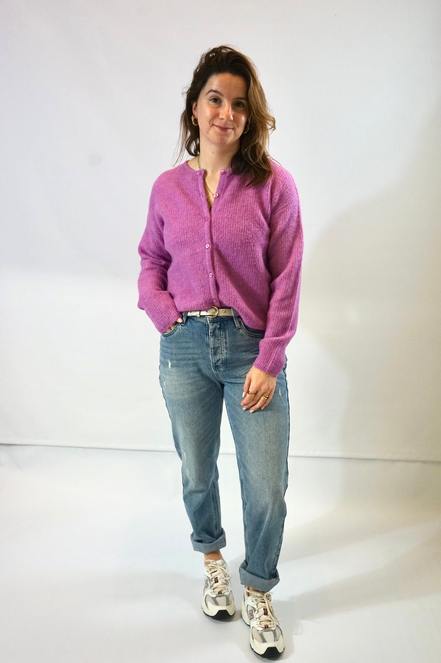 Sia Knit Cardigan First Bloom
