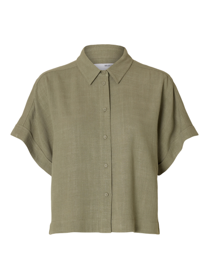 Viva Cropped Sun Shirt Vetiver