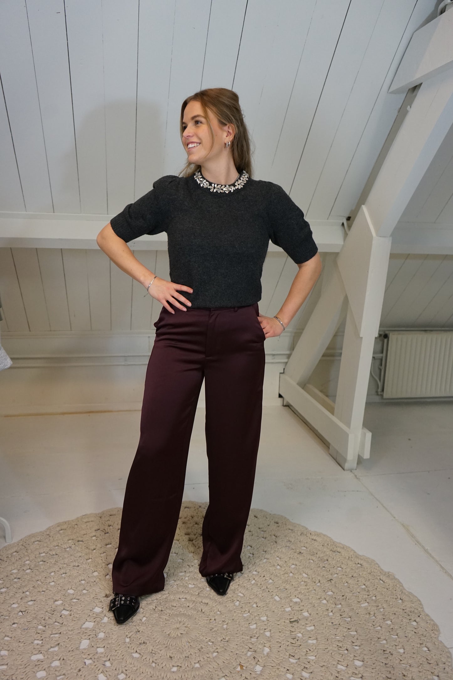 Maia Stone Knit Grey