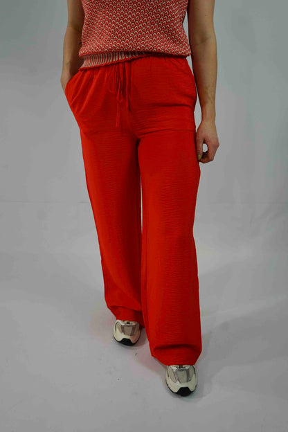 Broek Henra Ladonna Flame Scarlet