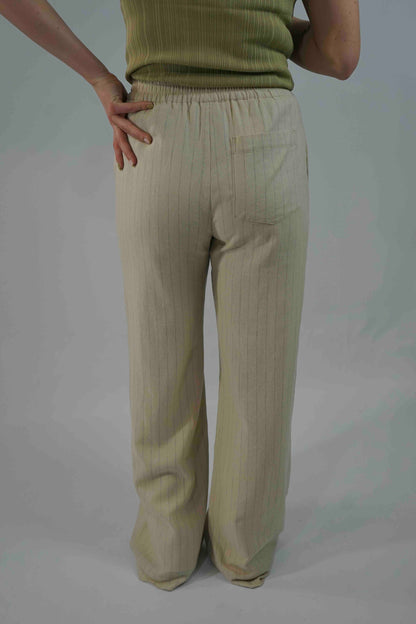 Lyra Pants Linen Stipe