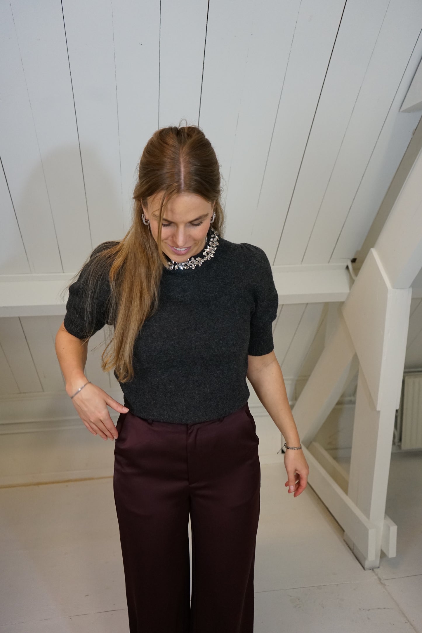 Maia Stone Knit Grey
