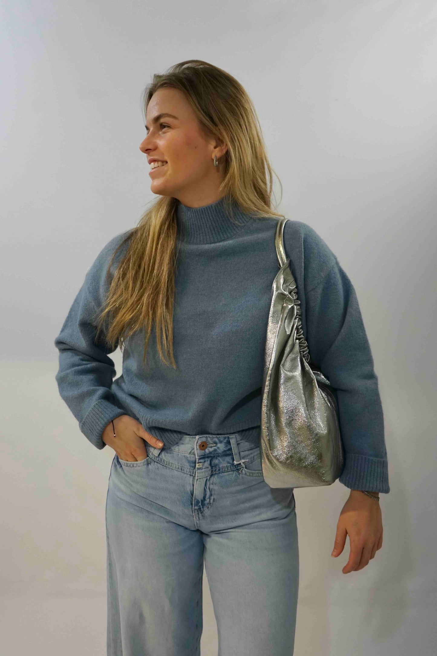 Paulina Knit Trui Smoke Blue