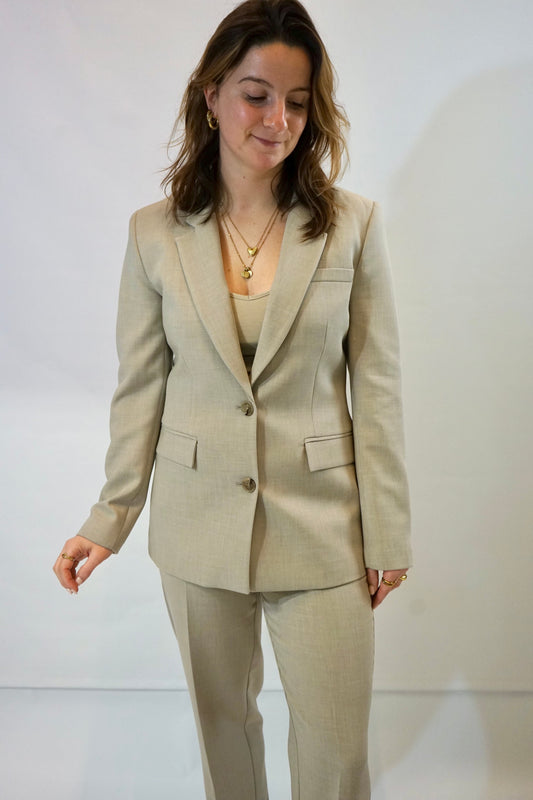 Rita Blazer Island Fossil Melange