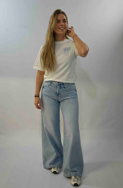 Vilja Embroidery Tee White
